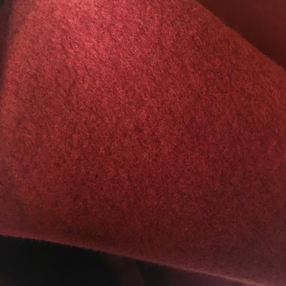 ASOS Cropped Hoodie Burgundy - Picture 4 of 5